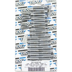 Set de șuruburi cromate cu cap cilindric pentru capac principal/cameră neted DRAG SPECIALTIES MK197S Set de șuruburi cromate cu cap cilindric pentru capac principal/cameră neted DRAG SPECIALTIES MK197S