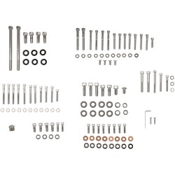 Set de șuruburi cromate pentru motor cu cap striat DRAG SPECIALTIES MK244 Set de șuruburi cromate pentru motor cu cap striat DRAG SPECIALTIES MK244