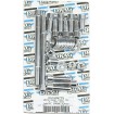 Set de șuruburi cromate pentru montarea motorului cu capete netede DRAG SPECIALTIES MK264S thumb