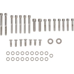 Set de șuruburi cromate cu cap neted pentru capac principal DRAG SPECIALTIES MK266S Set de șuruburi cromate cu cap neted pentru capac principal DRAG SPECIALTIES MK266S