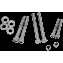 Set de șuruburi cromate pentru montarea motorului cu cap striat DRAG SPECIALTIES MK267 Set de șuruburi cromate pentru montarea motorului cu cap striat DRAG SPECIALTIES MK267