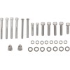 Set de șuruburi cromate cu striații pentru capacul transmisiei DRAG SPECIALTIES MK268