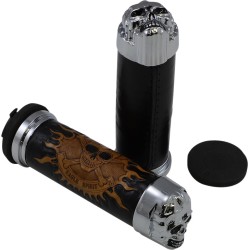 Mânere skull cu ochi simpli DRAG SPECIALTIES 74693B Mânere skull cu ochi simpli DRAG SPECIALTIES 74693B