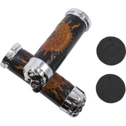 Mânere skull cu ochi roșii DRAG SPECIALTIES 17-0505CDTS Mânere skull cu ochi roșii DRAG SPECIALTIES 17-0505CDTS