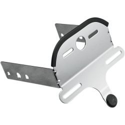 Suport pentru număr de înmatriculare/lumină spate crom pentru aripă QUICKBOB DRAG SPECIALTIES 12-0048-BX-LB2