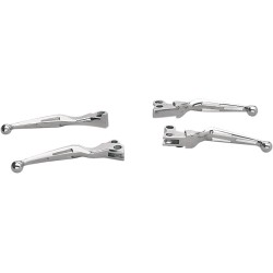 Set de manete cu fante crom DRAG SPECIALTIES 07-0571-BC307 Set de manete cu fante crom DRAG SPECIALTIES 07-0571-BC307