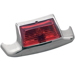 Lumină spate pentru aripă cu lentilă roșie și crom DRAG SPECIALTIES 51-0123R-BC344