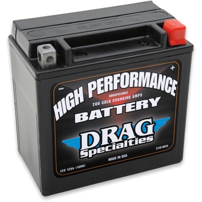 Baterie fără întreținere AGM 12V acid-plumb înlocuitor 150 mm x 87 mm x 145 mm negru DRAG SPECIALTIES DRSM7RH4L