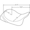 Șa unică cu sistem opțional EZ Glide pentru spătar DRAG SPECIALTIES 0801-0886 Șa unică cu sistem opțional EZ Glide pentru spătar DRAG SPECIALTIES 0801-0886 thumb