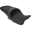 Șa Freedom vinil cu cusături romboidale duble negre FLH 2009-2023 DRAG SPECIALTIES 0801-1481