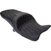 Șa Freedom vinil cu cusături romboidale duble negre FLH 2009-2023 DRAG SPECIALTIES 0801-1481 thumb