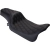 Șa Predator 1-up vinil dublu romboidal negru FLH 2008-2023 DRAG SPECIALTIES 0801-1483