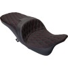 Șa Freedom vinil cusătură dublu romboidală roșie FLH 2009-2023 DRAG SPECIALTIES 0801-1484