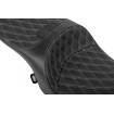 Șa Freedom Tour 2-up negru vinil DD cusături argintii Touring DRAG SPECIALTIES 4711C thumb