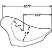 Șa față standard din vinil neted negru DRAG SPECIALTIES 0802-0804 Șa față standard din vinil neted negru DRAG SPECIALTIES 0802-0804 thumb