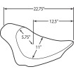 Șa față standard din vinil neted negru DRAG SPECIALTIES 0802-0804 Șa față standard din vinil neted negru DRAG SPECIALTIES 0802-0804 thumb