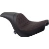 Șa Predator - dublu romboidală cu cusături roșii - vinil - FL DRAG SPECIALTIES 0802-1519