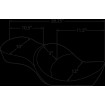 Șa cu profil jos double bucket netedă neagră DRAG SPECIALTIES 0804-0604 thumb