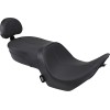 Șa cu profil jos pentru touring mild stitch low profile vinil negru DRAG SPECIALTIES 0810-1585
