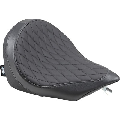 Șa solo față din piele neagră cu protecție solară DRAG SPECIALTIES 0810-1601