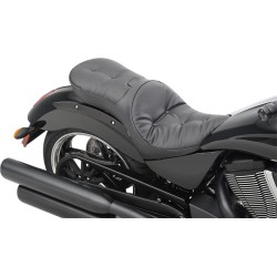 Șa spate cu profil redus din vinil negru DRAG SPECIALTIES 0810-1607 Șa spate cu profil redus din vinil negru DRAG SPECIALTIES 0810-1607