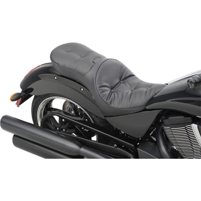 Șa spate cu profil redus din vinil negru DRAG SPECIALTIES 0810-1607