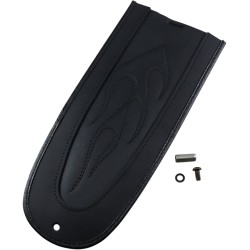 Protector pentru aripă FENDER SKINS spate cu cusătură flacără vinil negru DRAG SPECIALTIES 1405-0149