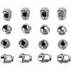 Piuliță pentru jantă 10MM X 1.25MM 16 buc. conică cromată lustruită ALTE 952-90K