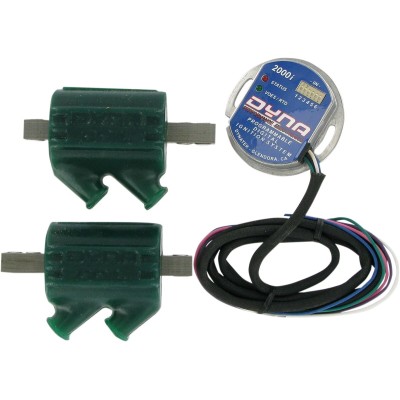 Set electronic de aprindere DYNATEK DYNA 2000I cu 2x bobine simple pentru aprindere simplă/dublă DYNATEK D2KI-3P