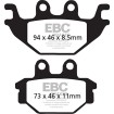 Plăcuțe de frână carbon scooter EBC SFAC377 Plăcuțe de frână carbon scooter EBC SFAC377 thumb