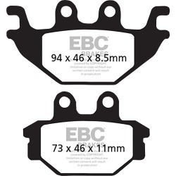 Plăcuțe de frână carbon scooter EBC SFAC377 Plăcuțe de frână carbon scooter EBC SFAC377