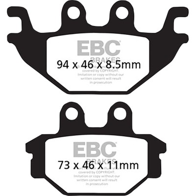 Plăcuță de frână carbon scooter EBC SFAC377
