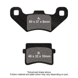 Plăcuțe de frână carbon scooter EBC SFAC416 Plăcuțe de frână carbon scooter EBC SFAC416