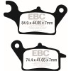 Plăcuțe de frână carbon scooter EBC SFAC708