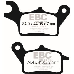 Plăcuțe de frână carbon scooter EBC SFAC708 Plăcuțe de frână carbon scooter EBC SFAC708