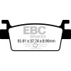 Plăcuțe de frână carbon scooter EBC SFAC719