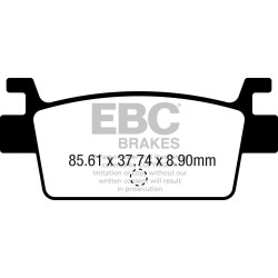 Plăcuțe de frână carbon scooter EBC SFAC719 Plăcuțe de frână carbon scooter EBC SFAC719