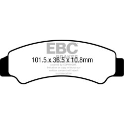 Plăcuță de frână TT-series carbon offroad EBC FA726TT
