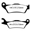 Plăcuță de frână SFA-series organic scooter EBC SFA732 Plăcuță de frână SFA-series organic scooter EBC SFA732 thumb