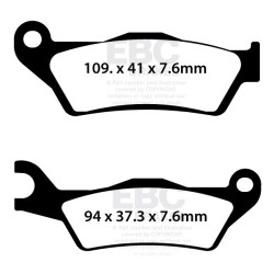 Plăcuță de frână SFA-series organic scooter EBC SFA732 Plăcuță de frână SFA-series organic scooter EBC SFA732