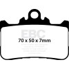 Plăcuță de frână sinterizată HH EBC FA759HH