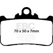 Plăcuță de frână sinterizată HH EBC FA759HH Plăcuță de frână sinterizată HH EBC FA759HH thumb