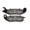 Plăcuță de frână sinter HH față EBC FA465HH Plăcuță de frână sinter HH față EBC FA465HH thumb