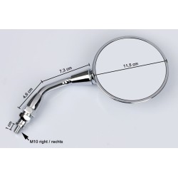 Oglindă MOTO GUZZI dreapta crom EMGO 20-25131 Oglindă MOTO GUZZI dreapta crom EMGO 20-25131