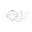 Pinion spate 41T 525 ESJOT 50-29057-41 Pinion spate 41T 525 ESJOT 50-29057-41 thumb