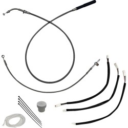 Kit de montaj FLHX/SE 23-24 împletit pentru ghidon de 11 Kit de montaj FLHX/SE 23-24 împletit pentru ghidon de 11