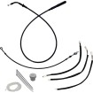 Kit de instalare FLHX/SE 23-24 negru pentru ghidon de 11 Kit de instalare FLHX/SE 23-24 negru pentru ghidon de 11