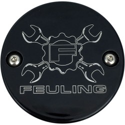 Capac punct logo cheie în cruce MILWAUKEE 8 negru FEULING PARTS 9137 Capac punct logo cheie în cruce MILWAUKEE 8 negru FEULING PARTS 9137
