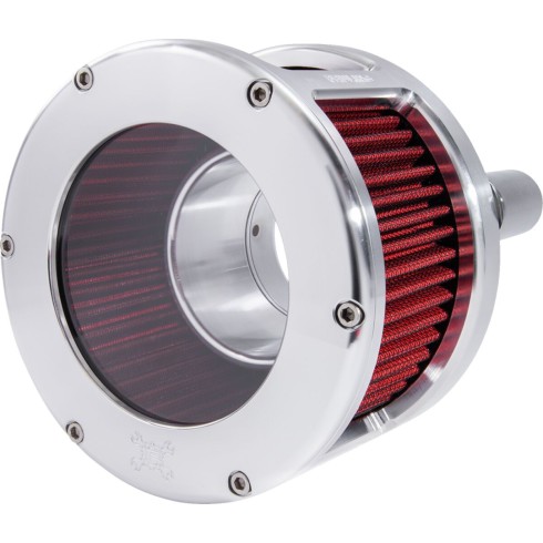 Filtru de aer - BA Race Series - netratat - capac transparent - roșu - M8 FEULING PARTS 5422