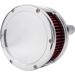 Filtru de aer - Seria BA - crom - capac solid - roșu - M8 FEULING PARTS 5437 Filtru de aer - Seria BA - crom - capac solid - roșu - M8 FEULING PARTS 5437